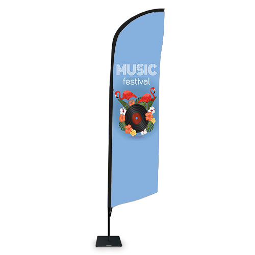 Printed Festival Flag - Extra Large Feather
