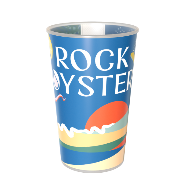 Rocky Oyster Festival Half Pint Custom Printed Reusable Cup