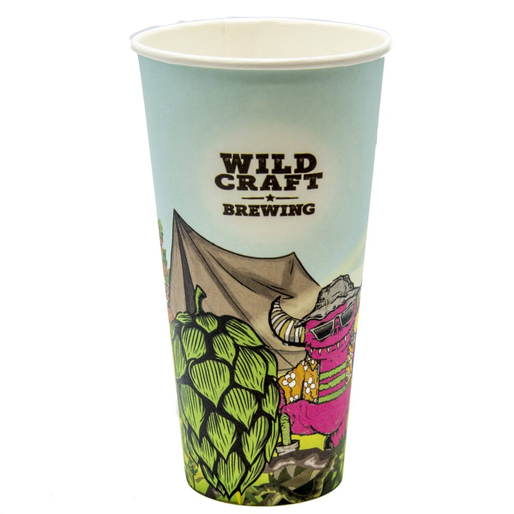 Branded Paper Pint Printed with Design Wild Craft